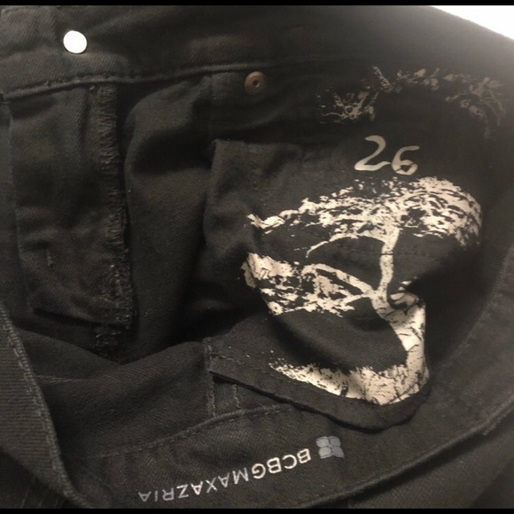 BCBGMaxAzaria Black May Skinny Ankle Zip Jeans - Picture 6 of 8